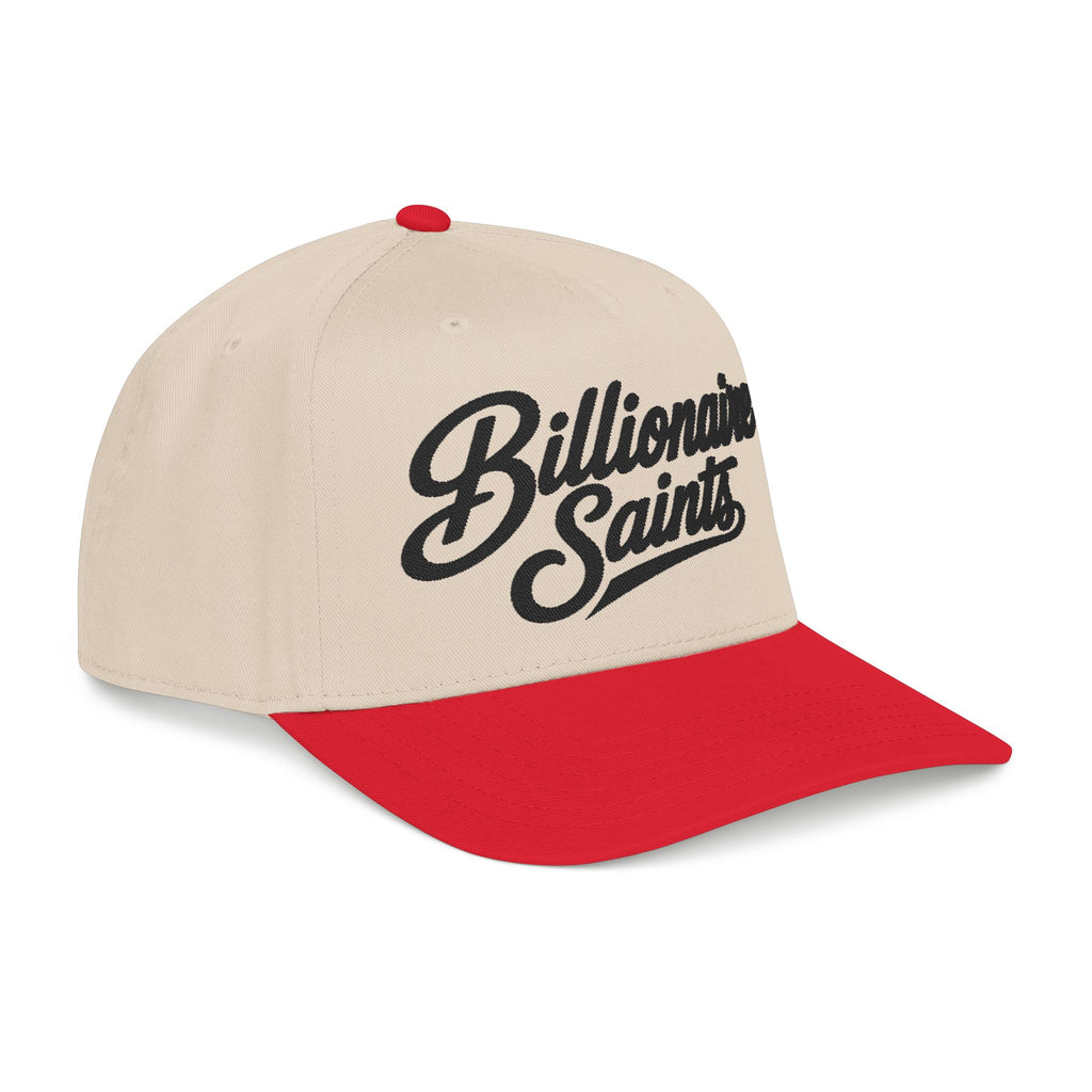 Billionaire Saints Mid-Profile Baseball Cap Retro Script Trucker Hat