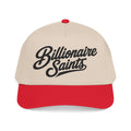 Billionaire Saints Mid-Profile Baseball Cap Retro Script Trucker Hat