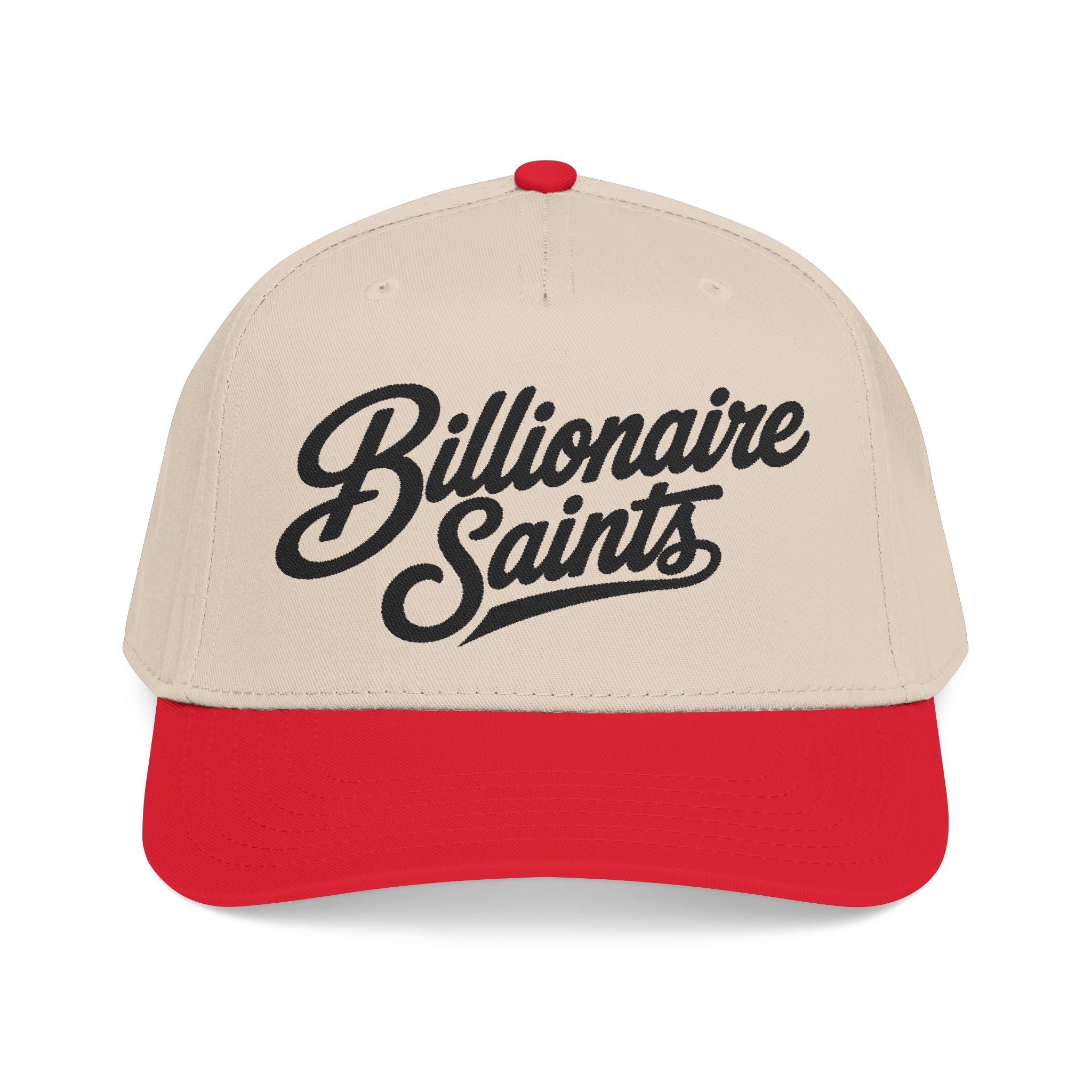 Billionaire Saints Mid-Profile Baseball Cap Retro Script Trucker Hat