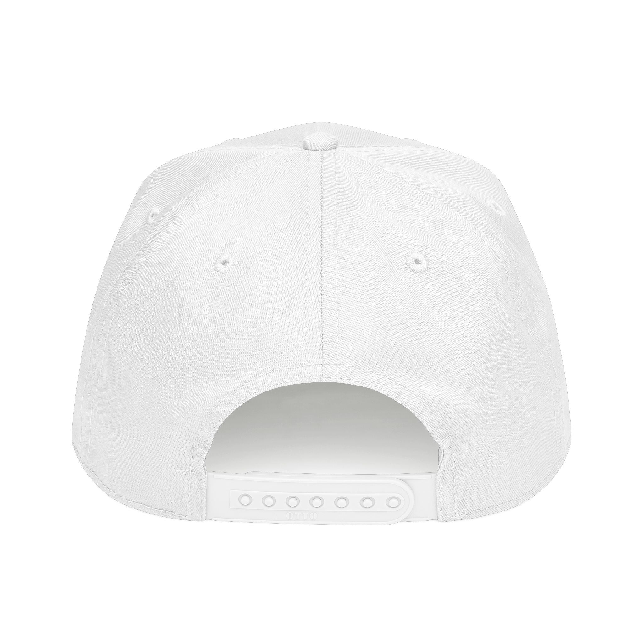 Billionaire Saints White Mid Profile Baseball Cap Retro Script Trucker Hat